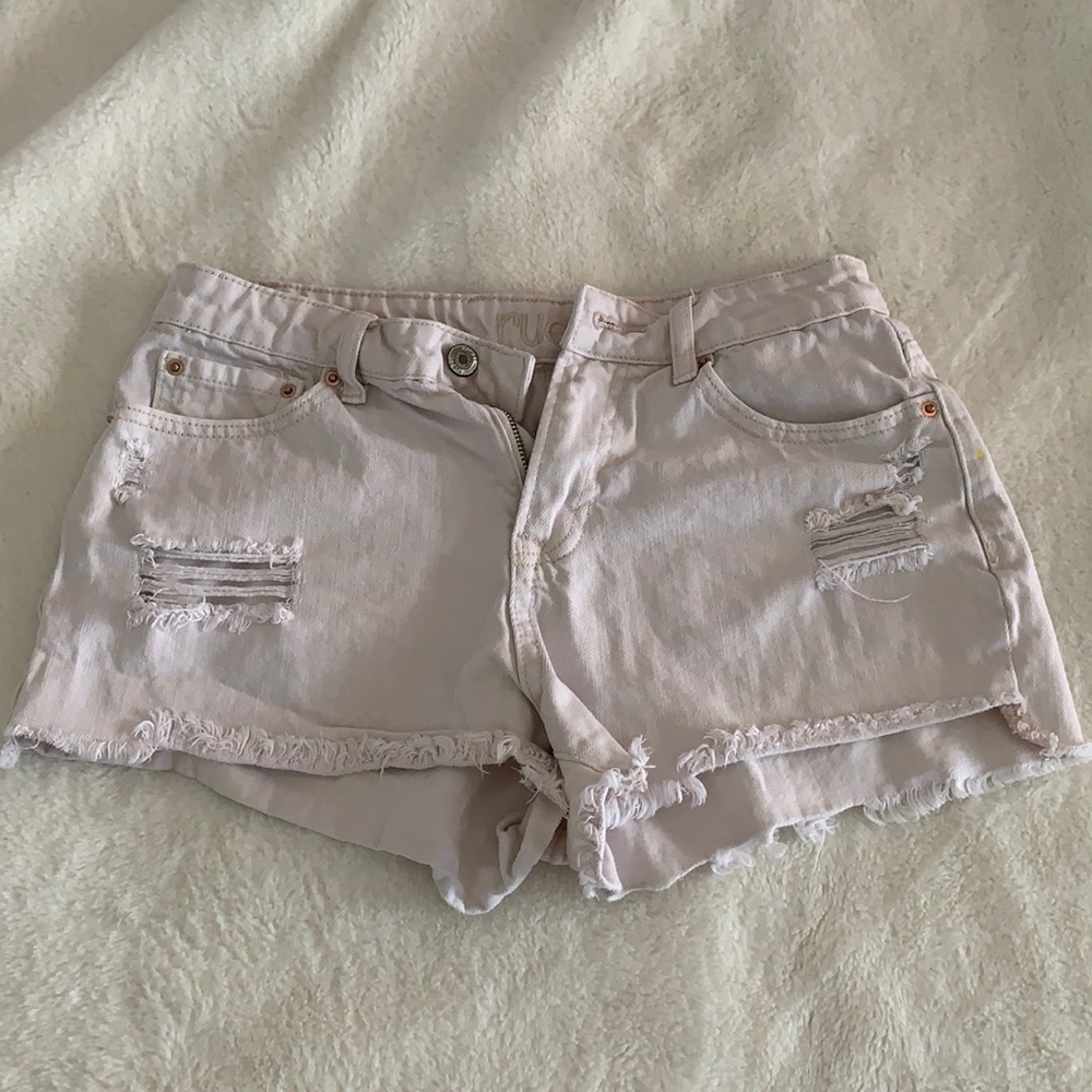 White, Hand painted Shorts